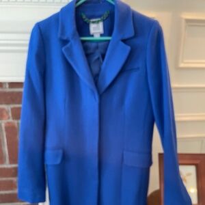 Striking Royal Blue Women’s Wool Coat Size 6